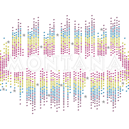 Dazzling Colorful Montana Rhinestud Iron On Appliques
